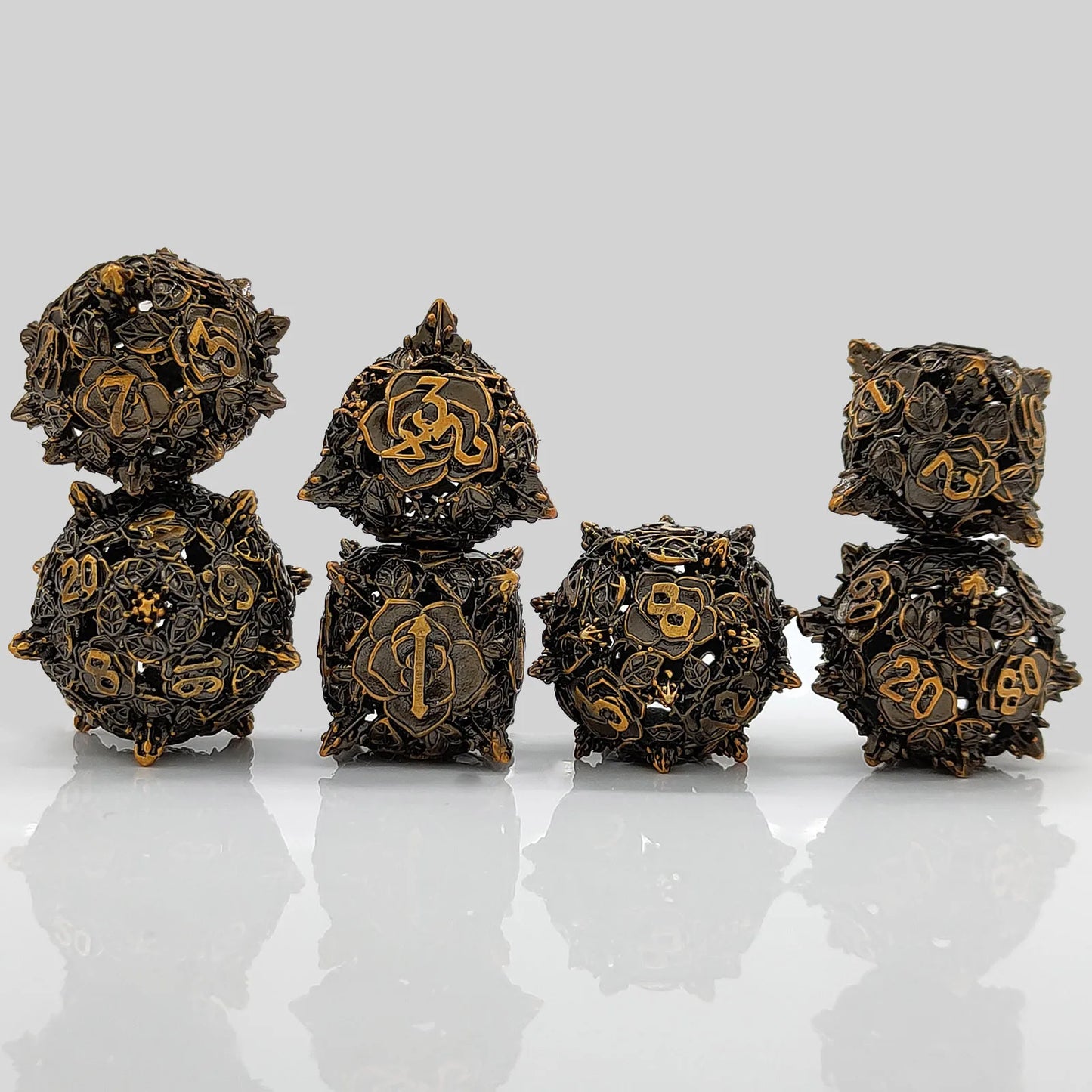 Metal Rose Dice Set - What The Funk