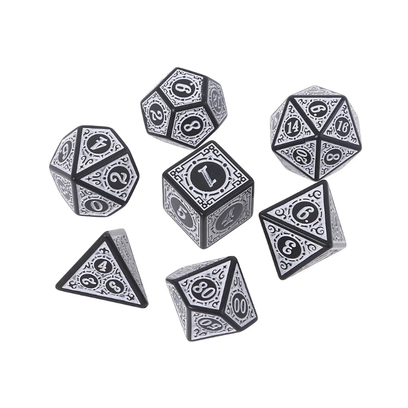 Small Carved Pattern Dice Set - What The Funk