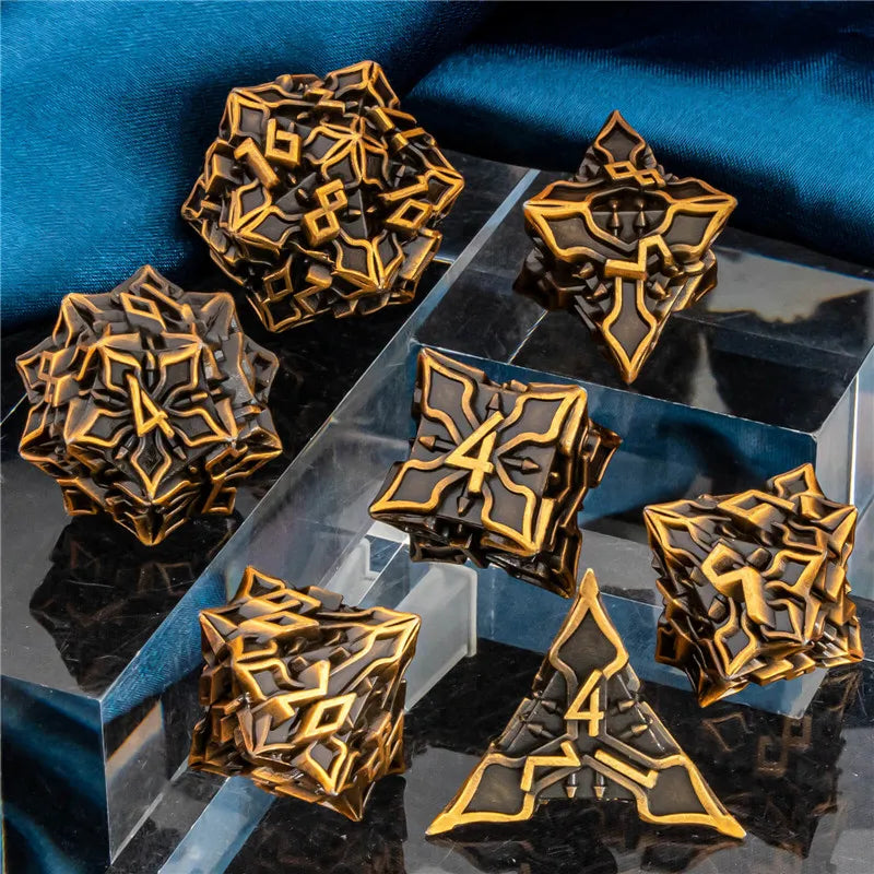 Metal Greek Gods Dice Set - What The Funk