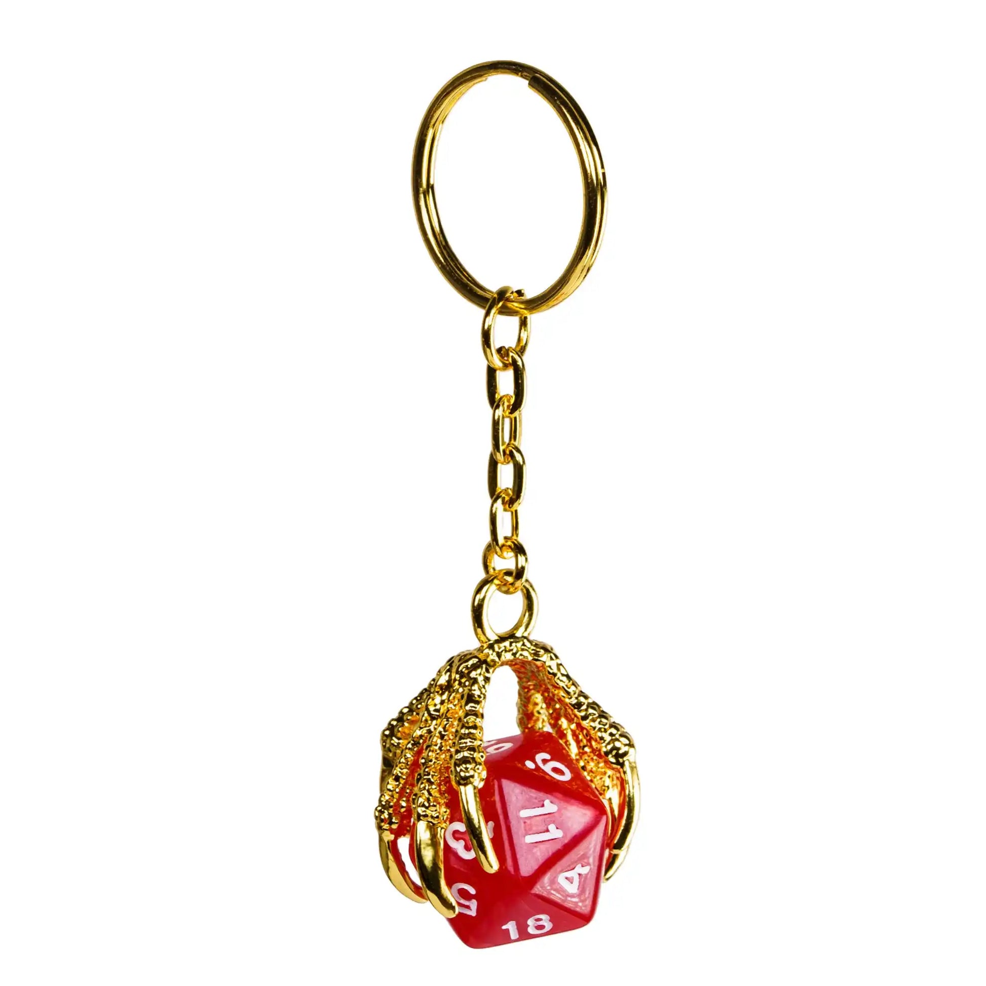 D20 Keychain and Key Ring - What The Funk