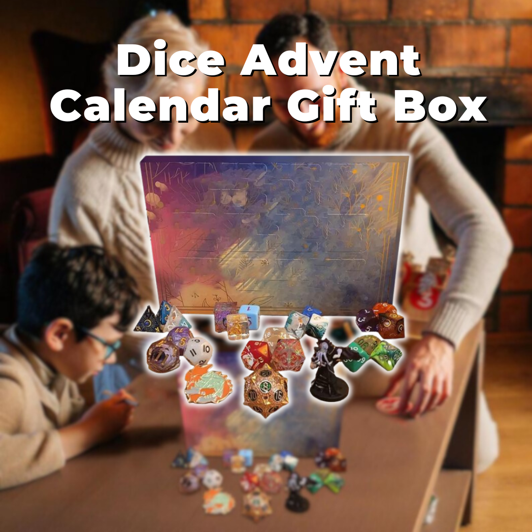 Dice Advent Calendar Gift Box: 24 Days Countdown - What The Funk