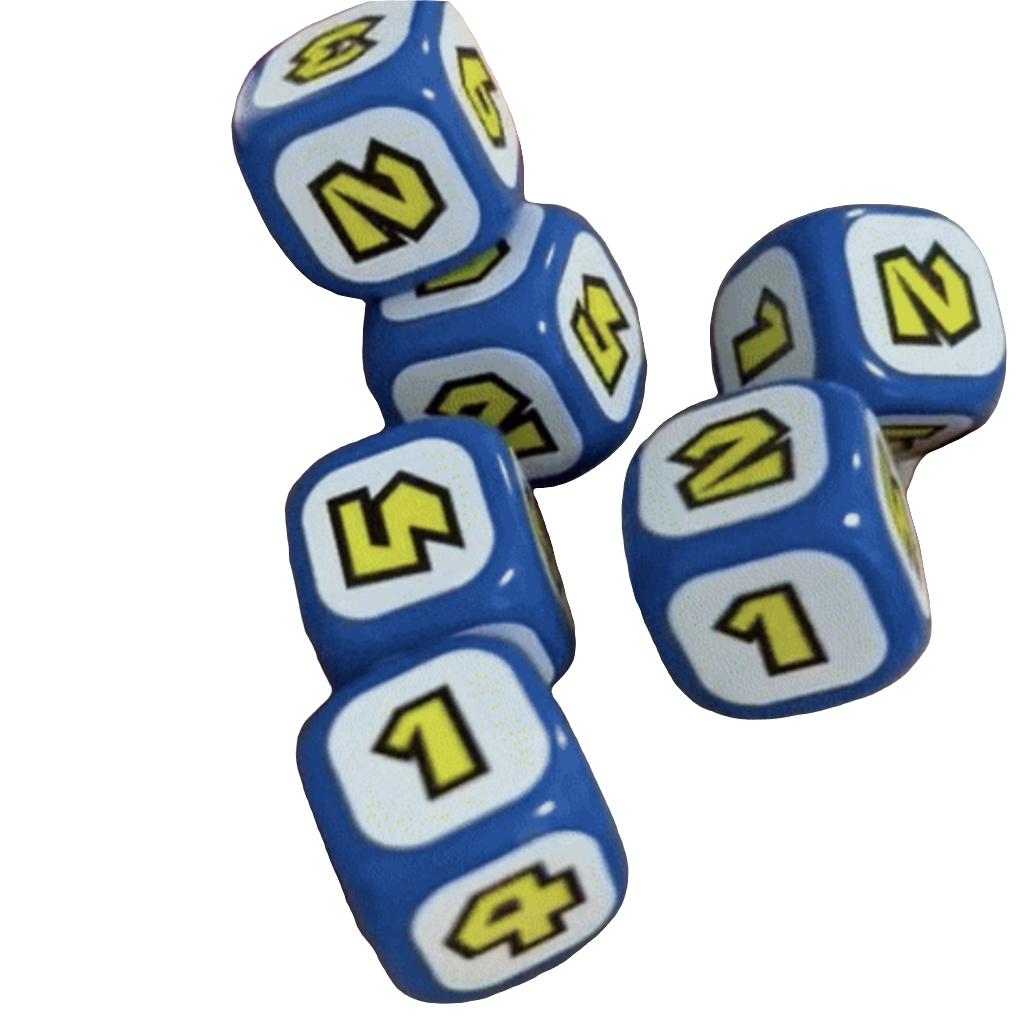 Arcade Hero Party Dice Set - What The Funk