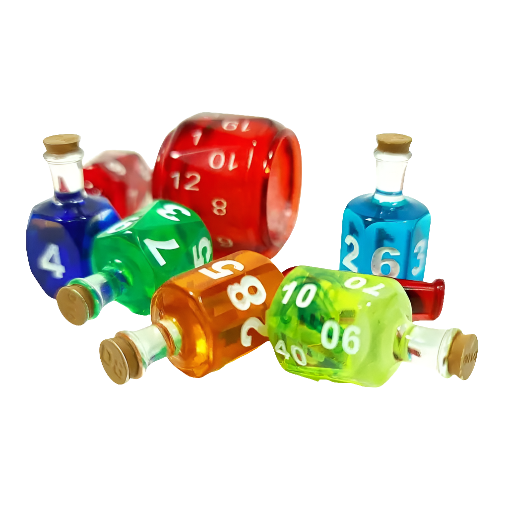 Potion Bottle Dice Set - What The Funk